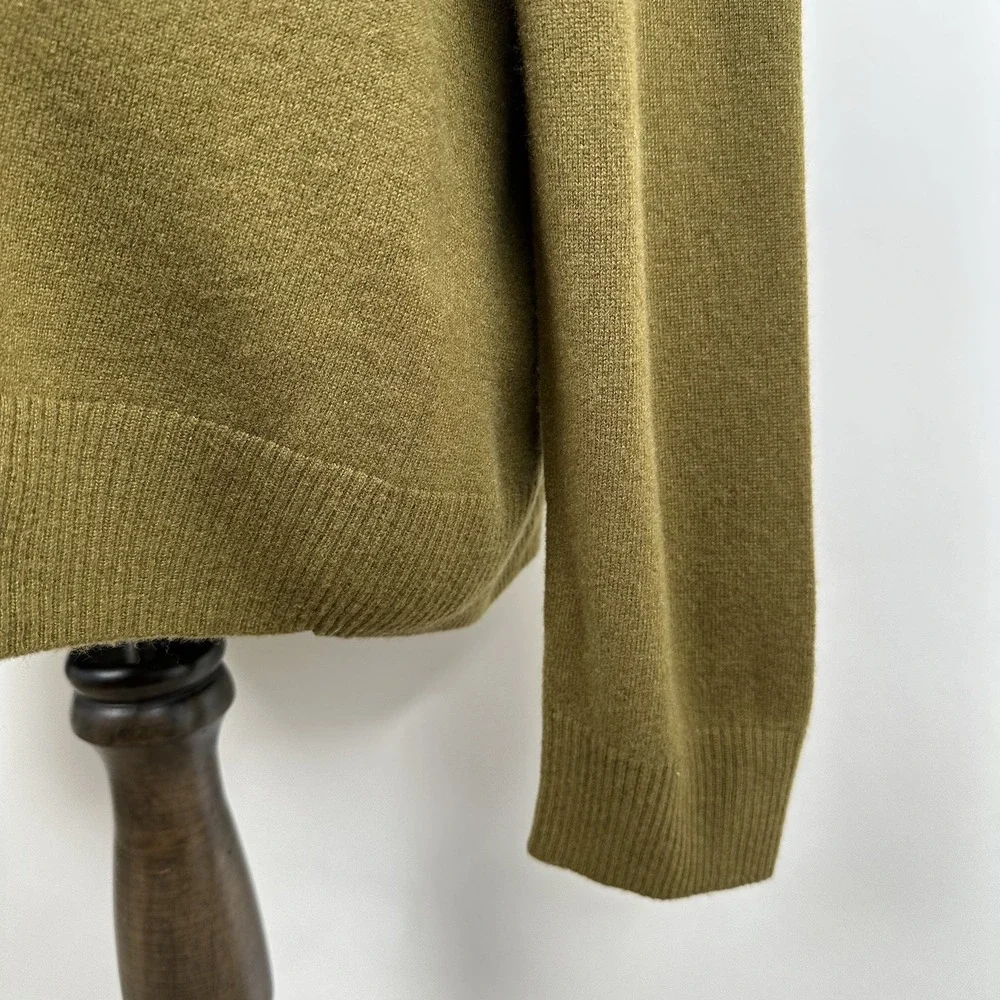 Banana Republic Cashmere Crew Neck Sweater Men's XXL Tall Nettle Leaf Green NWT